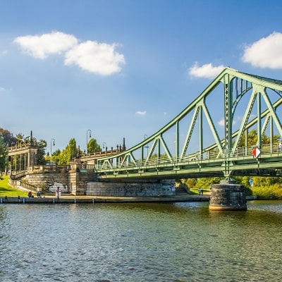 Potsdam Glienicker Brücke Havel